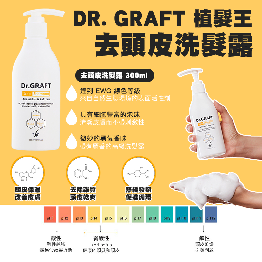 韓國 DR. GRAFT 植髮王|孕育頭皮洗髮水 300ML(現貨）
